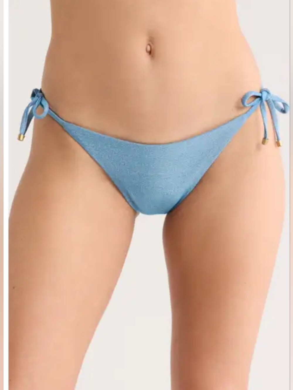 Vitamin A Elle Ocean Metallic Side Tie Bikini Bottoms XXL